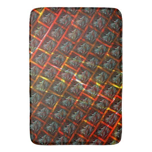 Graue "gerahmte Augen", Grätze, Quadrate oder rote Badematte (Vorderseite Vertikal)