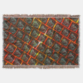 Graue "gerahmte Augen", Grätze, Quadrate oder rote Decke (Vorderseite)