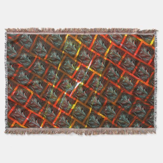 Graue "gerahmte Augen", Grätze, Quadrate oder rote Decke (Vorderseite)