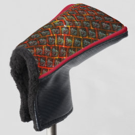 Graue "gerahmte Augen", Grätze, Quadrate oder rote Golf Headcover