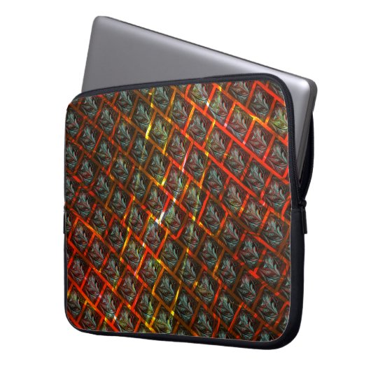 Graue "gerahmte Augen", Grätze, Quadrate oder rote Laptopschutzhülle (Vorderseite Links)