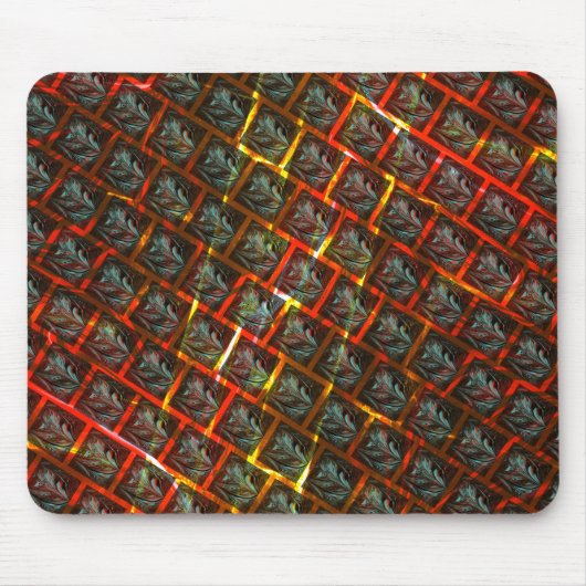 Graue "gerahmte Augen", Grätze, Quadrate oder rote Mousepad (Vorne)