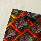 Graue "gerahmte Augen", Grätze, Quadrate oder rote Strandtuch (Beispiel)