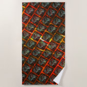 Graue "gerahmte Augen", Grätze, Quadrate oder rote Strandtuch (Vorderseite)