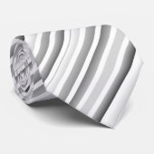 Graue gestreifte Krawatte (Gerollt)