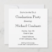 Graue gestreifte kundenspezifische einladung (Rückseite)