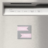 Graue gestreifte Sauberkeit - Geschirrspülmagnete Magnet (In Situ (Geschirrspüler))