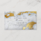 Graue Glam Vip Business Card Visitenkarte (Rückseite)