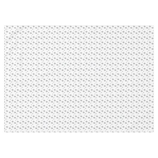 Graue glänzende Herzen niedlich romantisches Muste Tischdecke (Vorderseite (Horizontal))