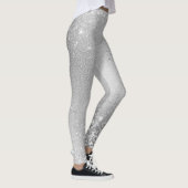 Graue Glitter-Funkeln Leggings (Rechts)