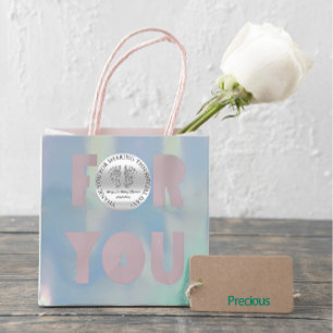 Graue Glitzer Feet Baby Dusche Gefallen Danke, Gra Runder Aufkleber