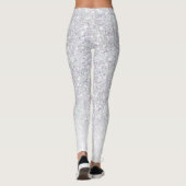 Graue Glitzer Glitzern Leggings (Rückseite)