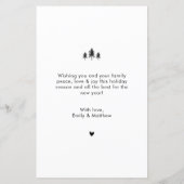 Graue Gold 4 Foto Weihnachtskarte (Rückseite)