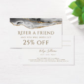 Graue Gold Agate-Referenzkarte (Schreibtisch)