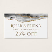 Graue Gold Agate-Referenzkarte (Vorderseite)