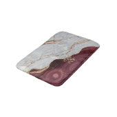 Graue goldene Burgunder, Granit, Stone Textur Badematte (Schrägansicht)