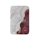 Graue goldene Burgunder, Granit, Stone Textur Badematte (Vorderseite Vertikal)