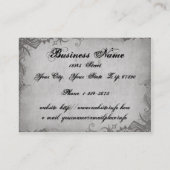 Graue, gotische Visitenkarten Visitenkarte (Rückseite)