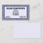 Graue Granit-Background-Rahmen-Countertops Design Visitenkarte (Vorne/Hinten)