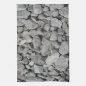 Graue Granit-Kiesel Geschirrtuch (Vertikal)
