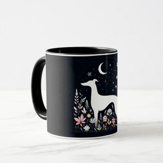 Graue Graublüten Tasse (Vorderseite Links)