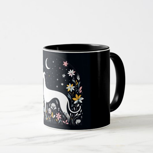 Graue Graublüten Tasse (VorderseiteRechts)