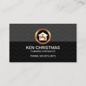 Graue graue Gewässer, graue schwarze Säulen Visitenkarte (Rückseite)