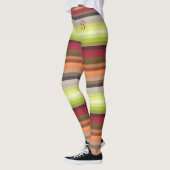 Graue graue graue Streifen mit benutzerdefinierten Leggings (Links)