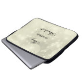 Graue/graue Silber sparkle Laptop Gehäuse. Laptopschutzhülle (Vorne Knopf)