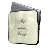 Graue/graue Silber sparkle Laptop Gehäuse. Laptopschutzhülle (Vorderseite Links)