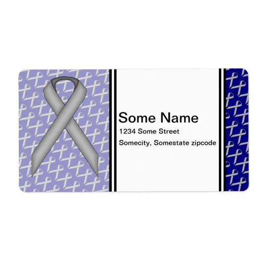 Graue/graue Standard-Ribbon (Vorne)