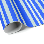 Graue graue Streifen an blauen Streifen Geschenkpapier (Rolleneckpunkt)