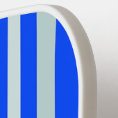 Graue graue Streifen an blauen Streifen Pickleball Schläger (Linke Seite)