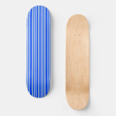 Graue graue Streifen an blauen Streifen Skateboard (Vorderseite)