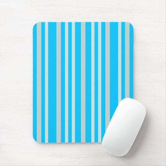 Graue graue Streifen auf Sky Blue Mousepad (Mit Mouse)