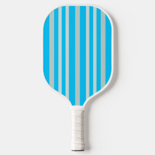 Graue graue Streifen auf Sky Blue Pickleball Schläger