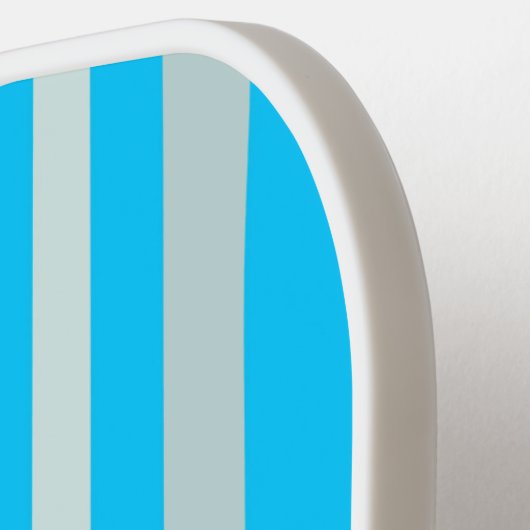 Graue graue Streifen auf Sky Blue Pickleball Schläger (Linke Seite)