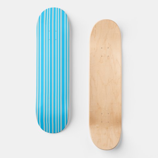 Graue graue Streifen auf Sky Blue Skateboard (Vorderseite)