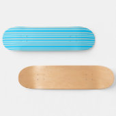 Graue graue Streifen auf Sky Blue Skateboard (Horizontal)