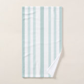 Graue graue Streifen auf weißer Linie Badhandtuch Set (Handtuch)