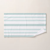 Graue graue Streifen auf weißer Linie Badhandtuch Set (Handtuch)