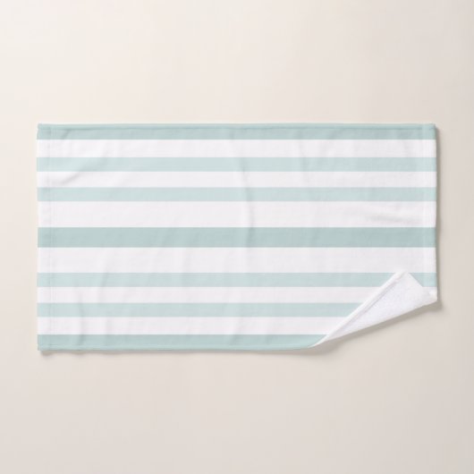 Graue graue Streifen auf weißer Linie Badhandtuch Set (Handtuch)