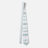 Graue graue Streifen auf weißer Linie Krawatte (Rückseite)
