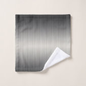 Graue Graustufen der griechischen ionischen Spalte Badhandtuch Set (Waschlappen)