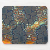 Graue Grauzellen mit Farbfarbe zum sanften Goldlic Mousepad (Vorne)