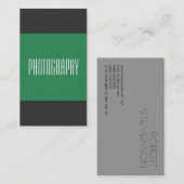 Graue Green-Sea-Fotografie-Visitenkarte Visitenkarte (Vorne/Hinten)