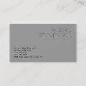 Graue Green-Sea-Fotografie-Visitenkarte Visitenkarte (Rückseite)