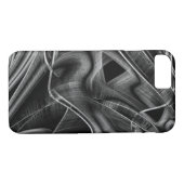Graue Grooves, schwarzer Hintergrund Case-Mate iPhone Hülle (Rückseite (Horizontal))