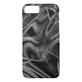 Graue Grooves, schwarzer Hintergrund Case-Mate iPhone Hülle