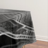 Graue Grooves, schwarzer Hintergrund Tischdecke (Beispiel)